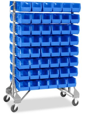  Standard Mobile Stackable Bin Organizer - 11 x 5 1/2 x 5" Bins