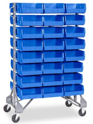  Standard Mobile Stackable Bin Organizer - 11 x 11 x 5" Bins