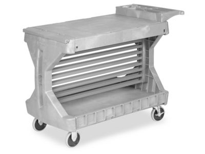 ULINE Cart, Service Enclosed Wht - H-3365W - Each / 1