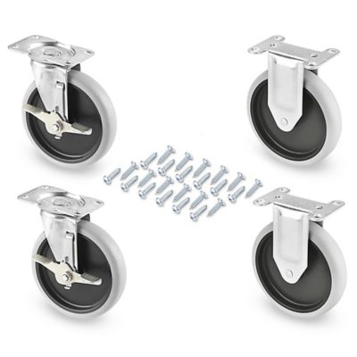 Non-Marking Rubber Casters - Set of 4 h-1495caskit
