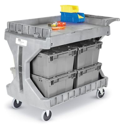 Stackable Bin Lids - 11 x 11 - Carton of 6 , Clear - ULINE - S-20793