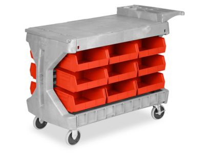 Uline Carrito para Herramientas - 11 Cajones, Rojo H-8947R - Uline