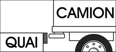 Quai, camion et butoir de quai