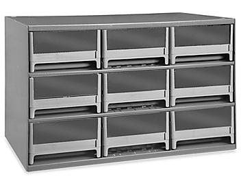 Steel Parts Cabinet - 9 Drawer, 17 x 11 x 11" H-1522