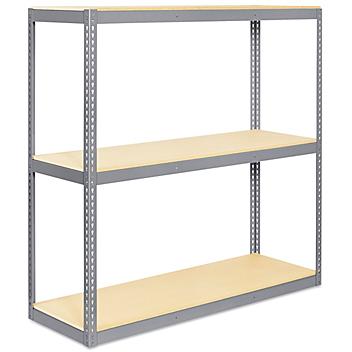 Wide Span Storage Rack - Particle Board, 72 x 24 x 72" H-1528