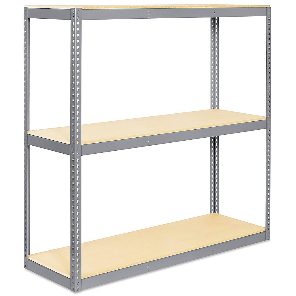 Wide Span Storage Rack Particle Board, 72 Wide Shelving