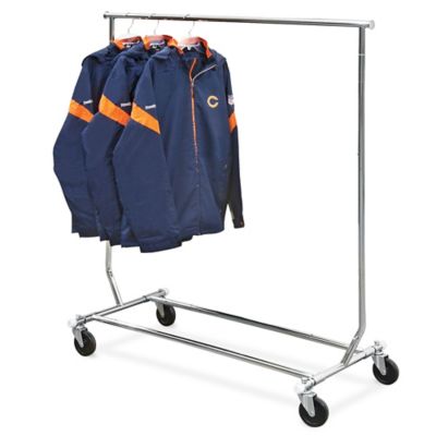 Single Rolling Clothes Rack H 1546 Uline