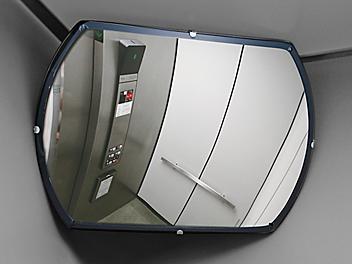 Low Clearance Convex Safety Mirror - 12 x 18" Glass, Indoor H-1549-I