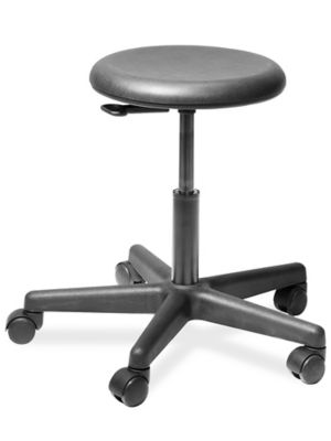 Polyurethane Mobile Shop Stool - Backless, 16-21" H-1560