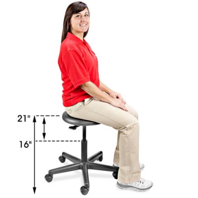 Polyurethane Mobile Shop Stool - Backless, 16-21