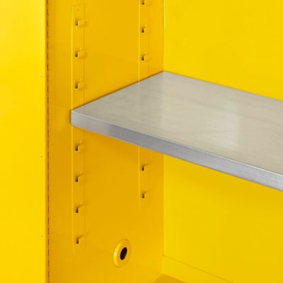 Flammable Storage Cabinet - Standard, Manual Doors, Yellow, 45