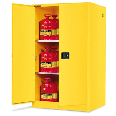 Mini Flammable Storage Cabinet - Manual Doors, Red