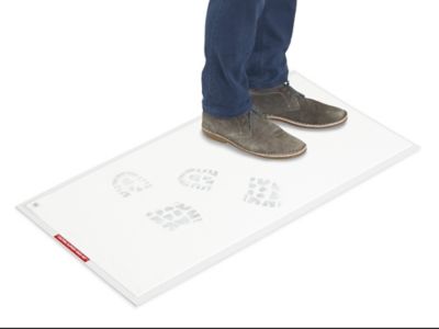 Clean Mat Sheets with Frame - 18 x 36", White H-1566W