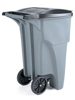 Rubbermaid® Trash Can with Wheels - 65 Gallon H-1578 - Uline