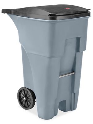 Rubbermaid® Trash Can with Wheels - 65 Gallon H-1578 - ULINE