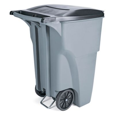 Uline Trash Can with Wheels - 95 Gallon