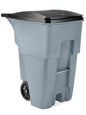 Uline Trash Can with Wheels - 95 Gallon, Blue H-7938BLU - Uline