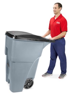 Rubbermaid® Trash Can with Wheels - 95 Gallon H-1579 - ULINE