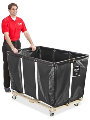 Vinyl Basket Truck - 20 Bushel, Black H-1580BL