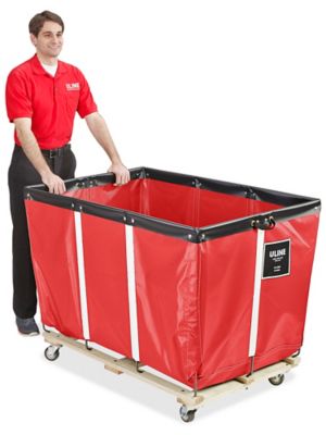 Vinyl Basket Truck - 20 Bushel, Red H-1580R
