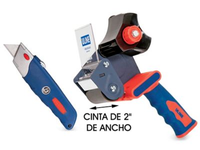 Uline Combo de Navaja y Despachador de Cinta de Agarre Seguro - 2" H-1603