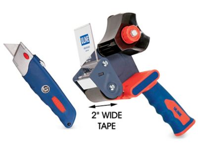 Uline Sure Grip Knife and Tape Dispenser Combo - 2" H-1603