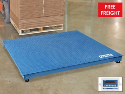 Low Profile Floor Scale - 5 x 5', 10,000 lbs x 2 lbs H-1608
