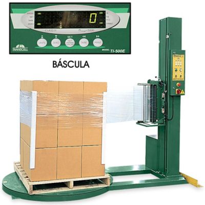 Máquina Semiautomática para Película Elástica con Báscula - 52 x 52 x 80" H-1619