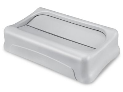 Rubbermaid® Slim Jim® Swing Top Lid - Gray H-1633GR - Uline