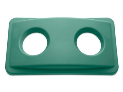 Rubbermaid&reg; Slim Jim&reg; Bottle and Can Recycling Lid - Green H-1634G