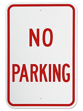"No Parking" Sign - 12 x 18"