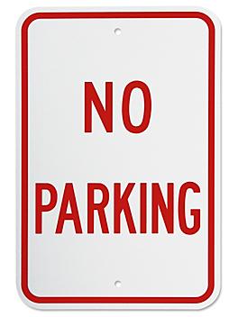 "No Parking" Sign - 12 x 18" H-1658