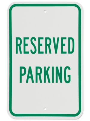 "Reserved Parking" Sign - 12 x 18"