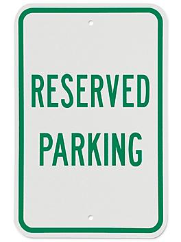 "Reserved Parking" Sign - 12 x 18" H-1659