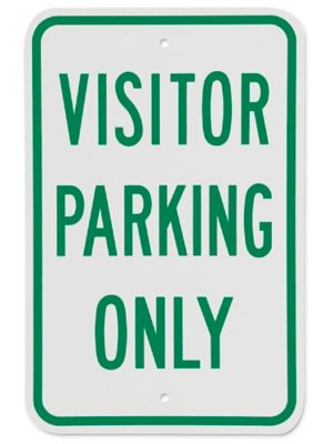 Enseigne – « Visitor Parking Only », 12 x 18 po