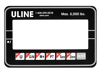 Keypad Overlay for Uline Pallet Truck Scales H-1679KEYPAD