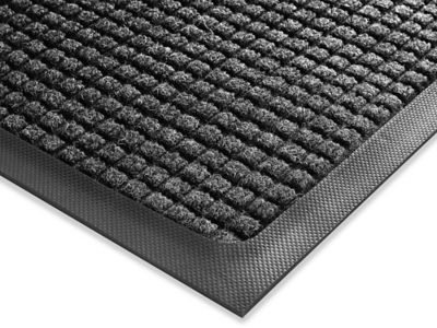 Waterhog™ Carpet Mat - 3 x 12', Charcoal H-1683GR - Uline