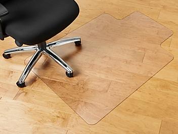 Hard Surface Chair Mat with Lip - 36 x 48", Clear H-1691