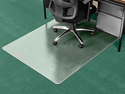 Carpet Chair Mat No Lip 46 X 60, Clear Office Chair Mat For Carpet