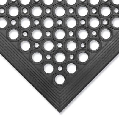Slip Resistant Mat - Black, 1/2 thick, 3 x 5