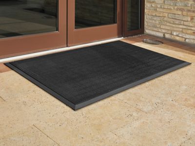 Rubberized Entry Mat - 2 x 2 2/3' H-1711 - Uline