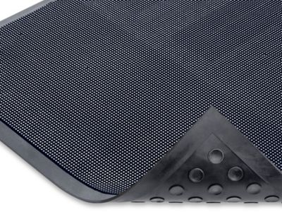 Slip Resistant Mat - Black, 1/2 thick, 3 x 10' H-1704 - Uline