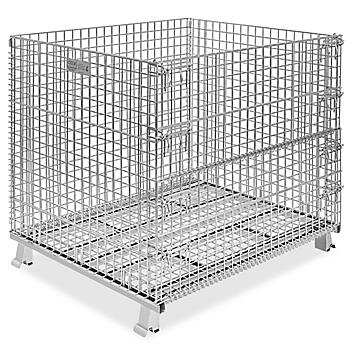 Collapsible Wire Container - 48 x 40 x 42 1/2" H-1732