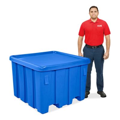  Bulk Container with Lid - 45 x 45 x 33"