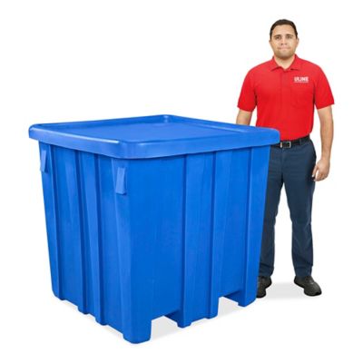  Bulk Container with Lid - 45 x 45 x 44"