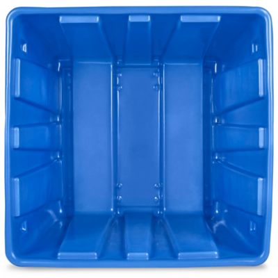 Bulk Container with Lid - 45 x 45 x 44", Blue
