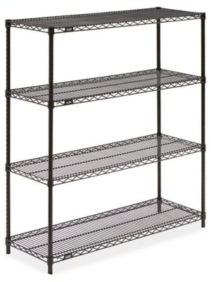 Black 6 Shelf Bakery Rack 29L x 18D x 62H