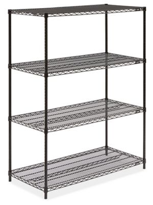 Black Wire Shelving Unit - 48 x 24 x 63" H-1750-63
