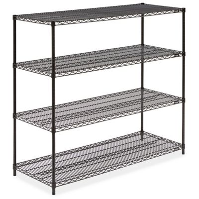 Black Wire Shelving Unit - 60 x 24 x 54" H-1751-54