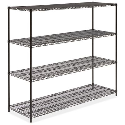 Black Wire Shelving Unit - 72 x 24 x 63" H-1752-63
